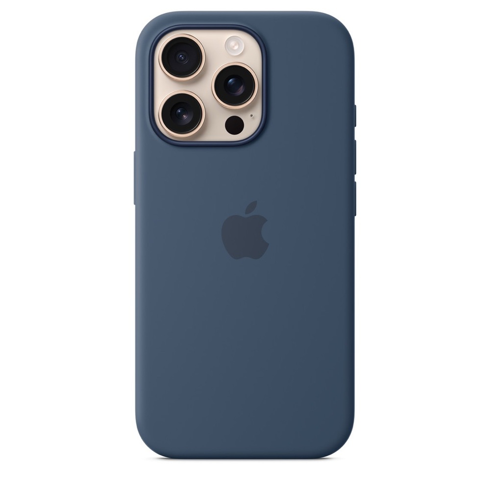 iPhone 16 Pro Silicone Case with MagSafe – Denim
